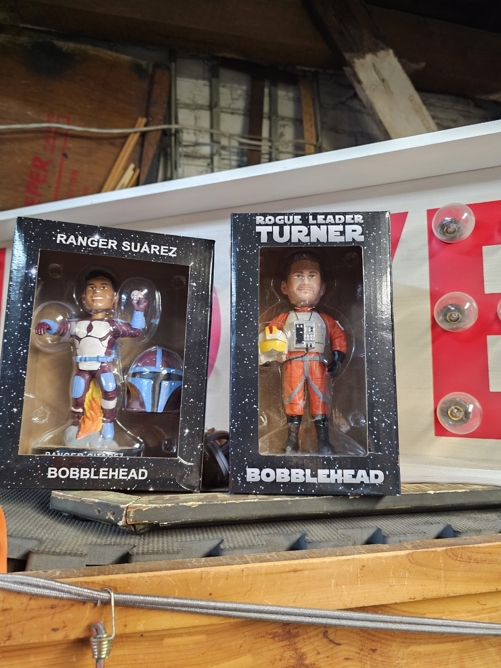 Rogue Leader Turner Orange Pilot Bobblehead Figure & Ranger Suarez